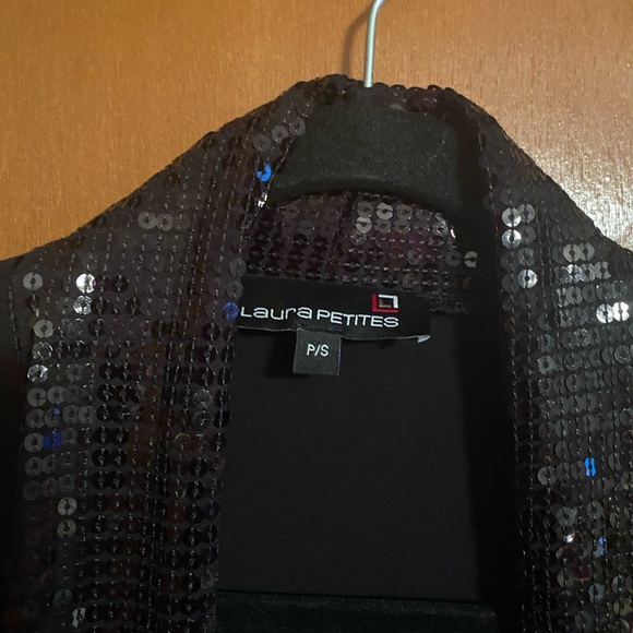 Ladies size small dressy black cardigan from Laura Petites - Picture 2 of 7